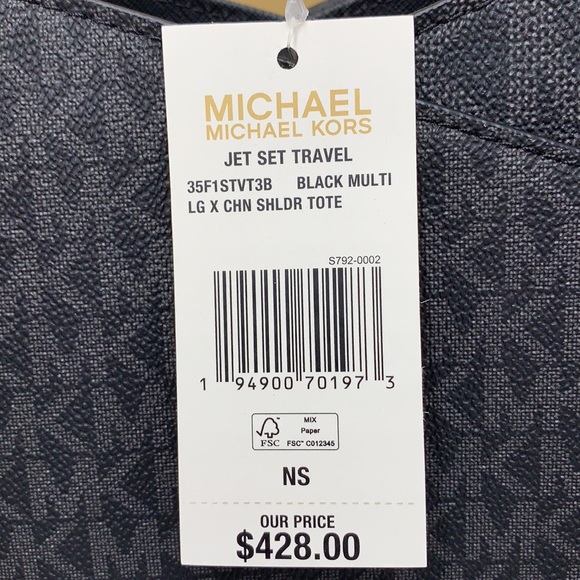 MICHAEL KORS LARGE X CHAIN LOGO SHOULDER BAG - Picture 14 of 16